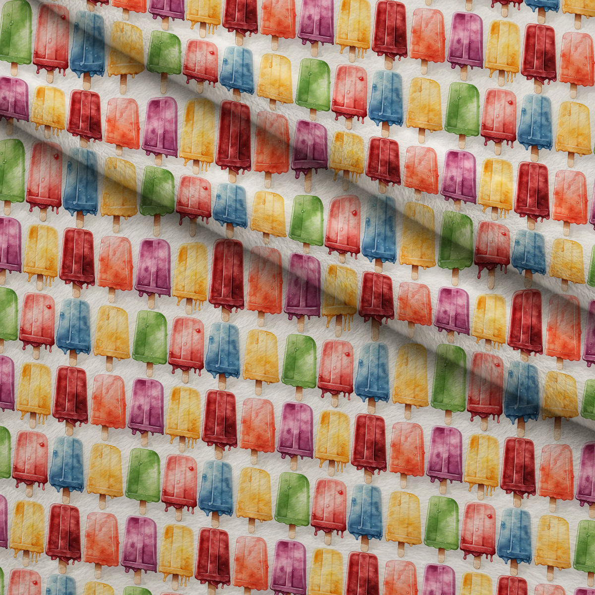 Melty Rainbow Pops Pattern 7 Minky Fabric