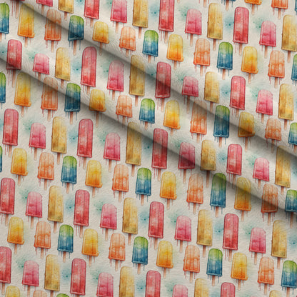 Melty Rainbow Pops Pattern 8 Minky Fabric