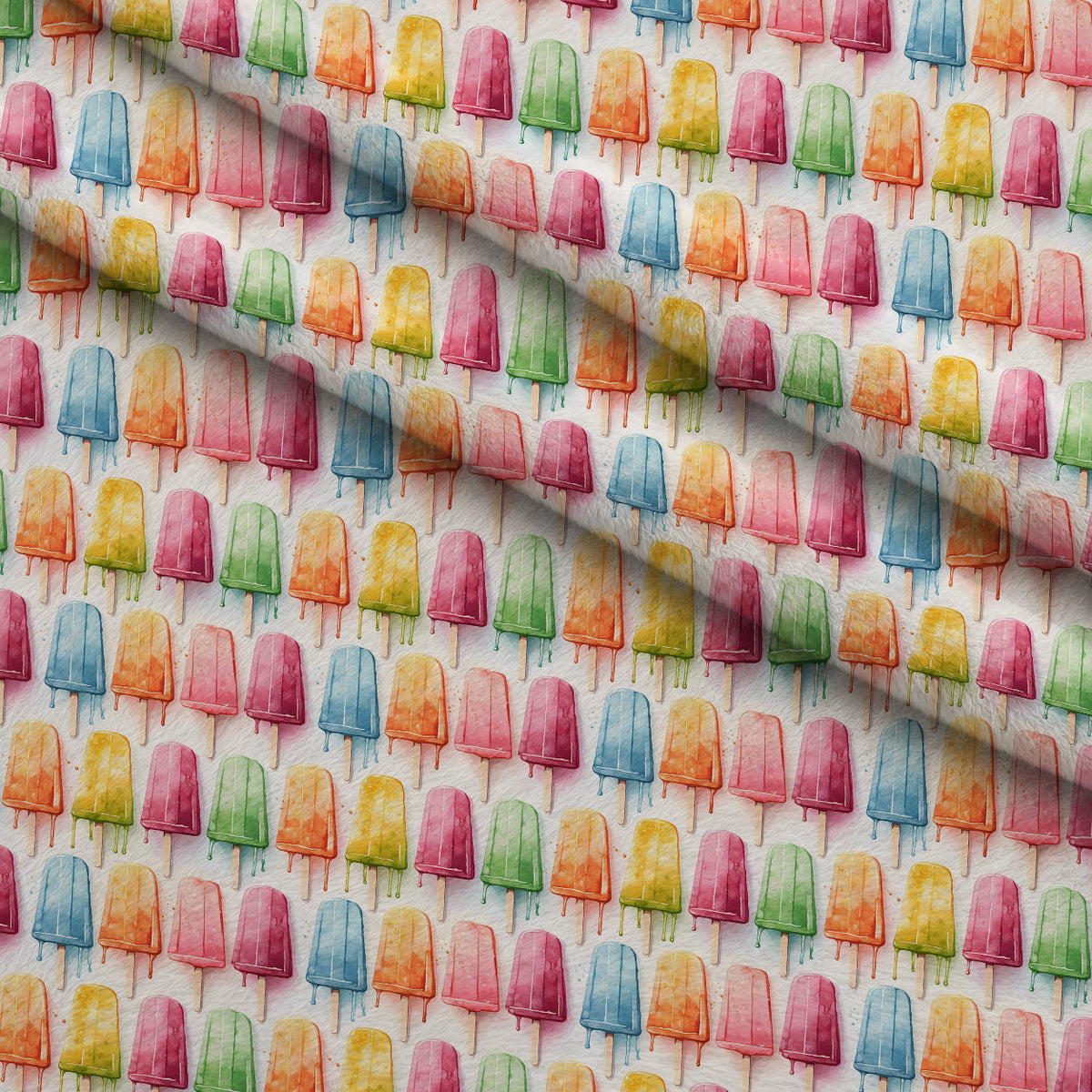 Melty Rainbow Pops Pattern 9 Minky Fabric