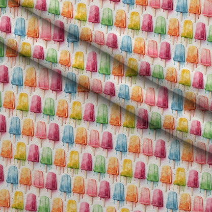 Melty Rainbow Pops Pattern 9 Minky Fabric