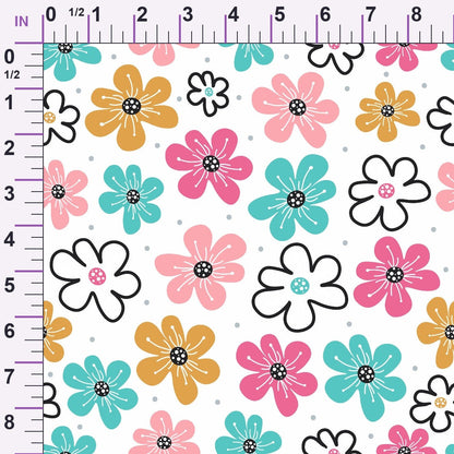 Memphis Confetti Pattern 10 Minky Fabric