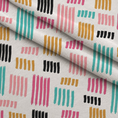 Memphis Confetti Pattern 12 Minky Fabric