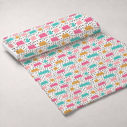 Memphis Confetti Pattern 13 Minky Fabric