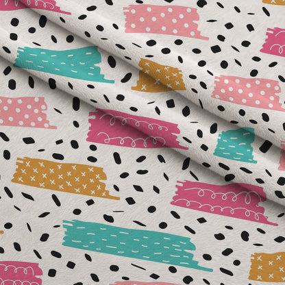 Memphis Confetti Pattern 13 Minky Fabric