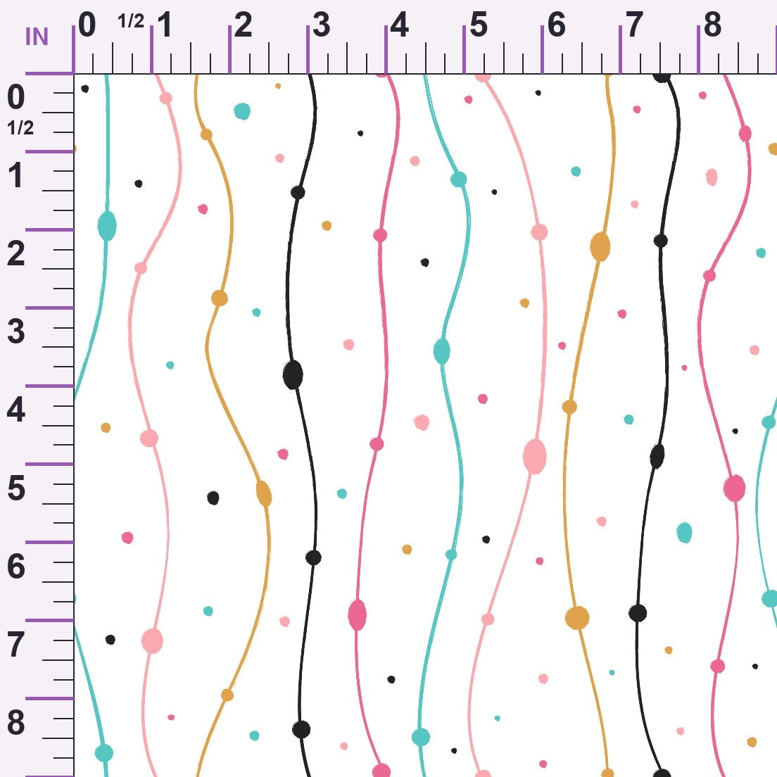 Memphis Confetti Pattern 14 Minky Fabric