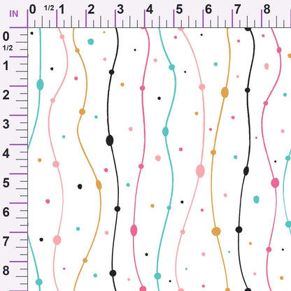 Memphis Confetti Pattern 14 Minky Fabric