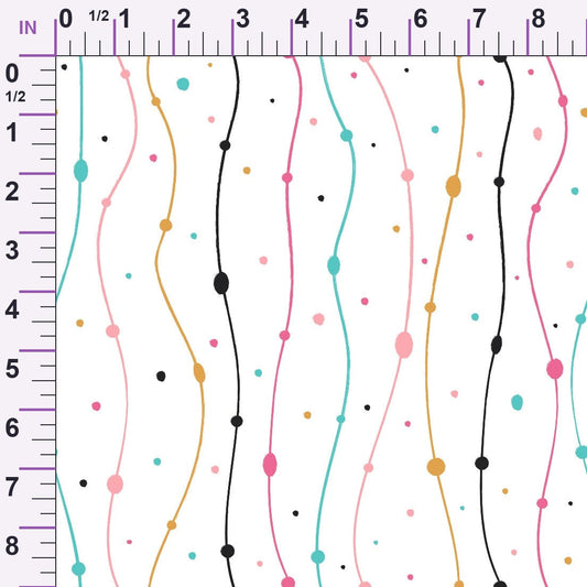 Memphis Confetti Pattern 14 Minky Fabric