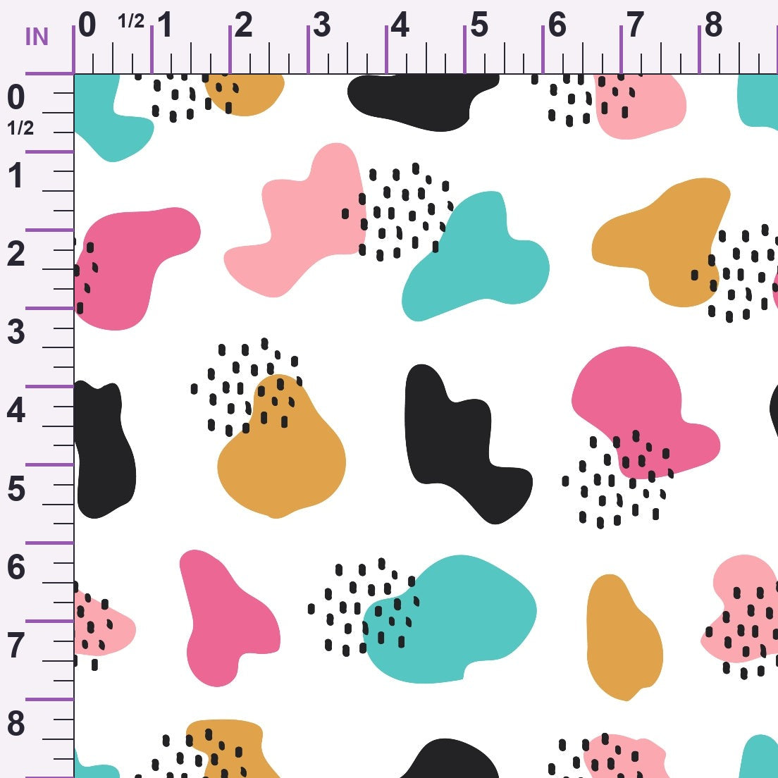 Memphis Confetti Pattern 15 Minky Fabric