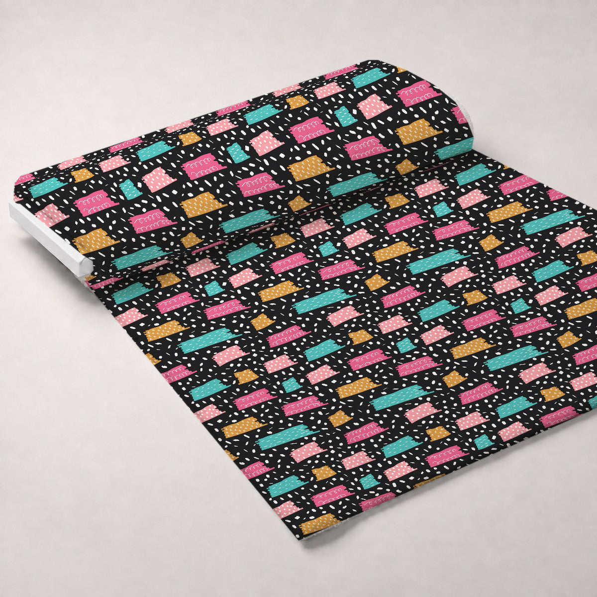 Memphis Confetti Pattern 16 Minky Fabric