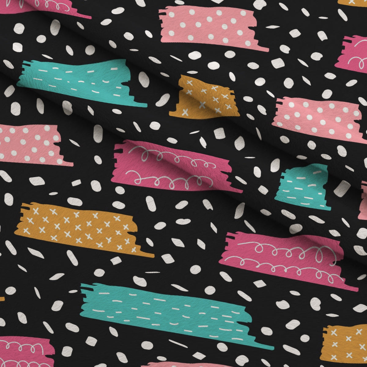 Memphis Confetti Pattern 16 Minky Fabric