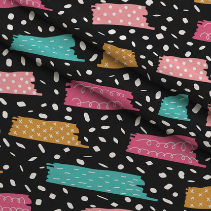 Memphis Confetti Pattern 16 Minky Fabric