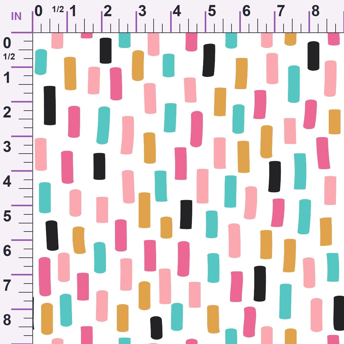 Memphis Confetti Pattern 6 Minky Fabric