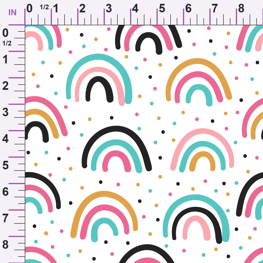 Memphis Confetti Pattern 8 Minky Fabric