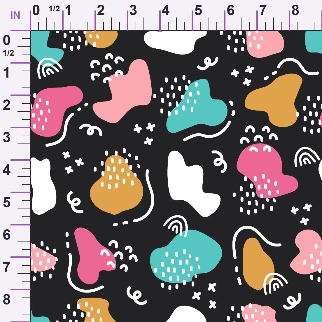 Memphis Confetti Pattern 9 Minky Fabric