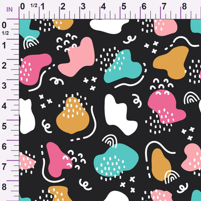 Memphis Confetti Pattern 9 Minky Fabric