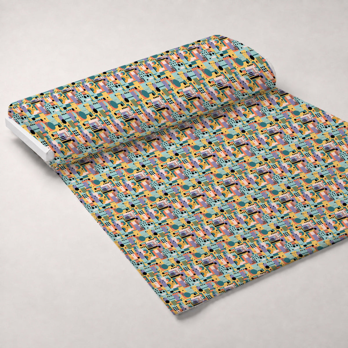 Memphis Pop Pattern 12 Minky Fabric