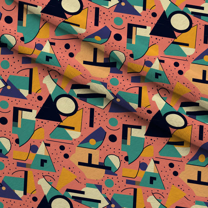 Memphis Pop Pattern 15 Minky Fabric