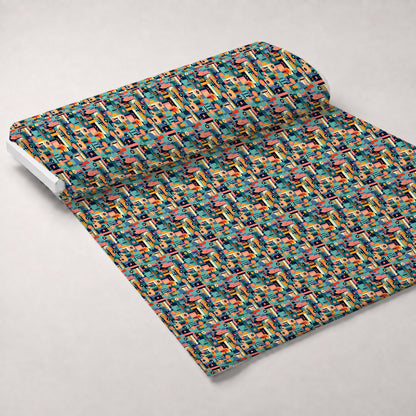 Memphis Pop Pattern 9 Minky Fabric