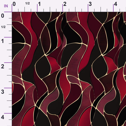 Merlot Mosaic Pattern 12 Minky Fabric