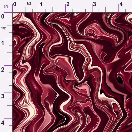 Merlot Mosaic Pattern 14 Minky Fabric