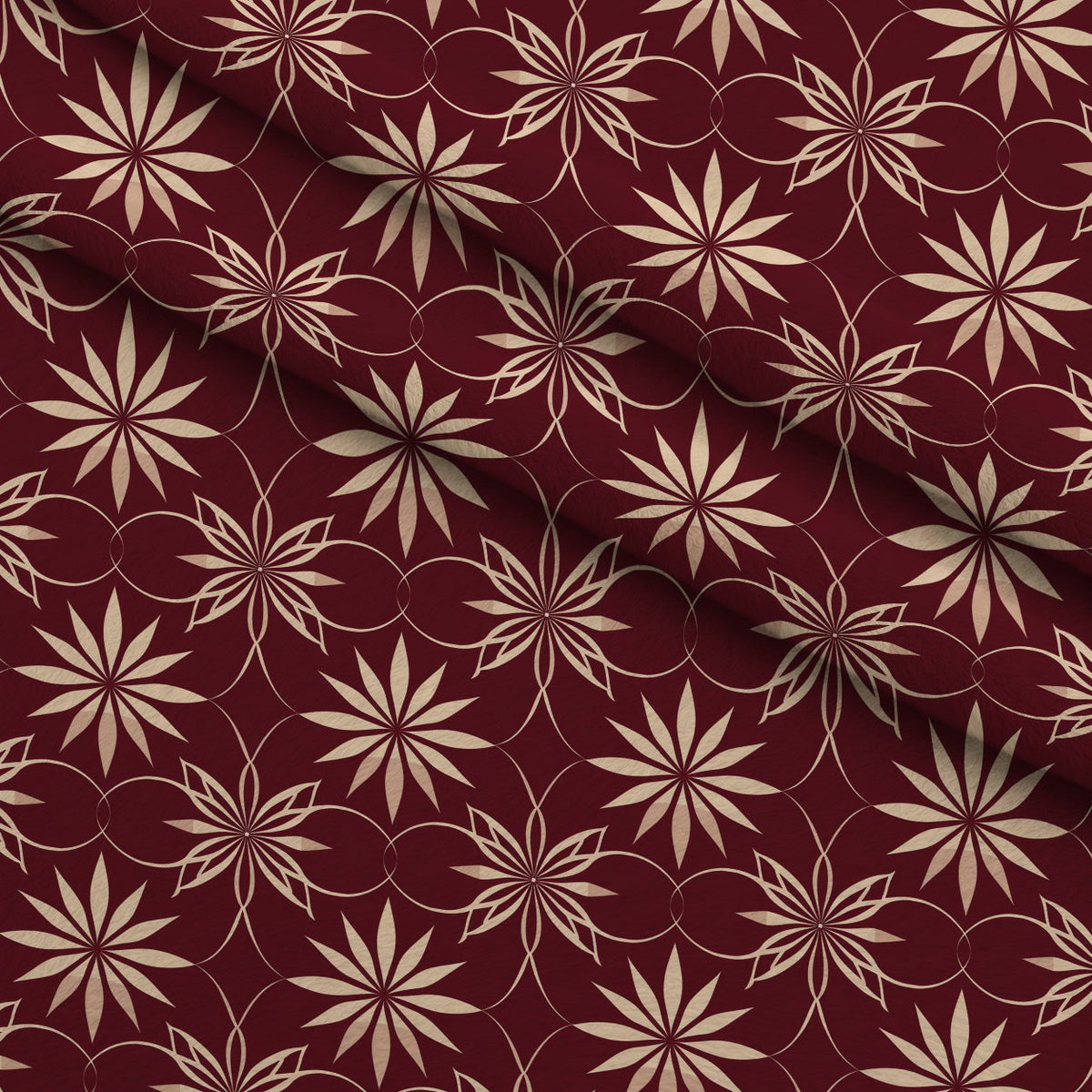 Merlot Mosaic Pattern 4 Minky Fabric