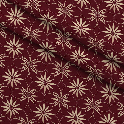 Merlot Mosaic Pattern 4 Minky Fabric