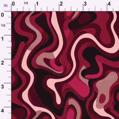 Merlot Mosaic Pattern 6 Minky Fabric