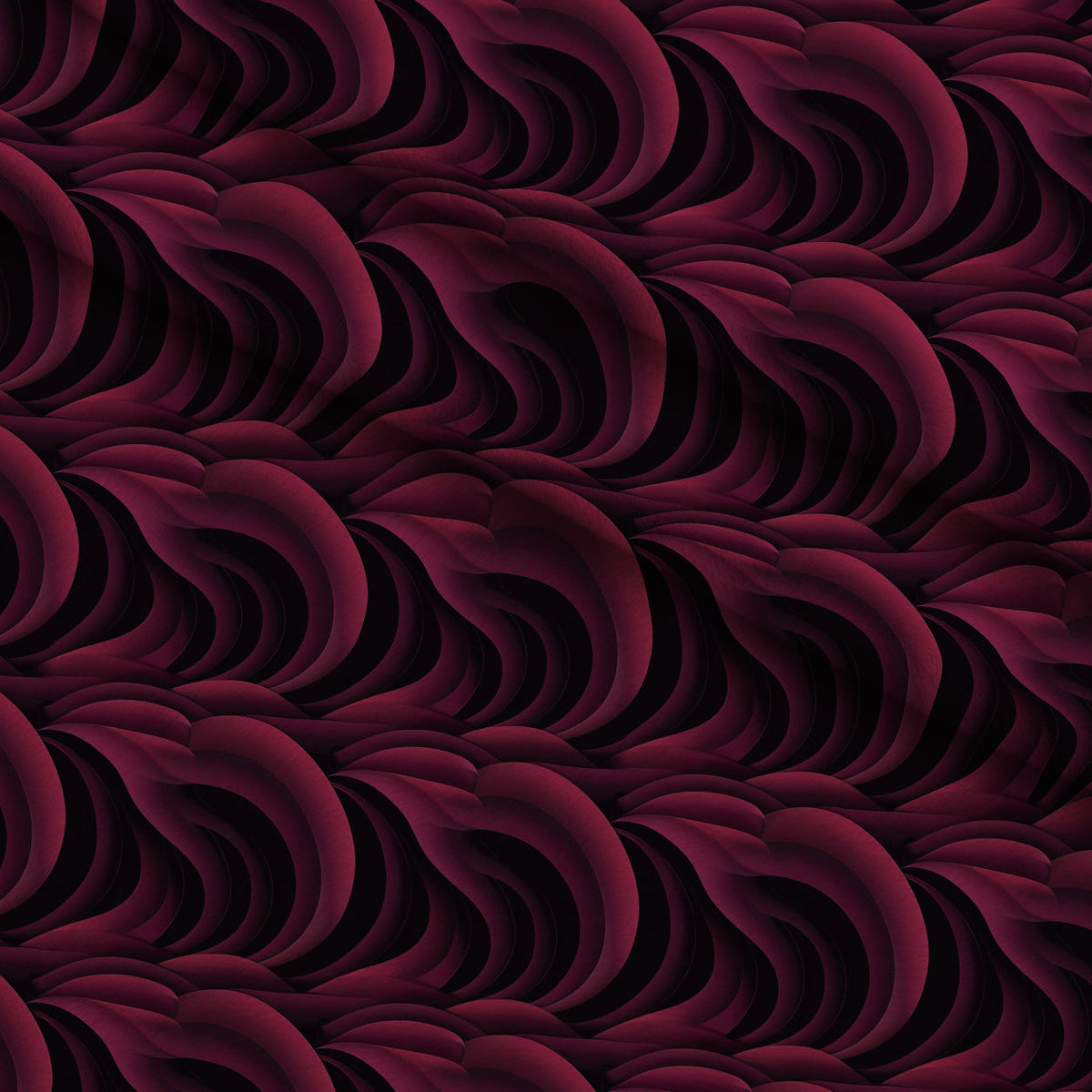 Merlot Mosaic Pattern 7 Minky Fabric