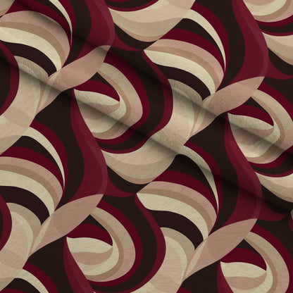 Merlot Mosaic Pattern 8 Minky Fabric