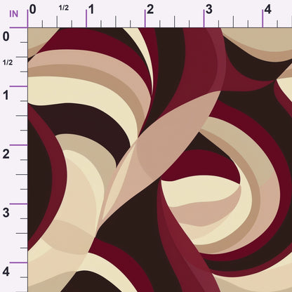 Merlot Mosaic Pattern 8 Minky Fabric
