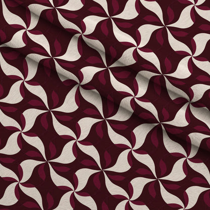 Merlot Mosaic Pattern 9 Minky Fabric