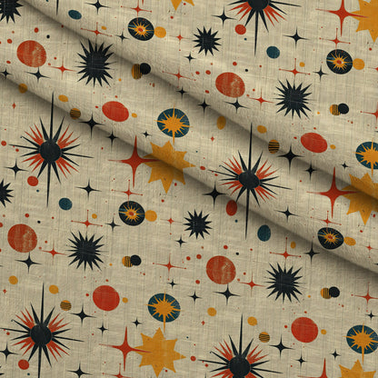 Midcentury Cosmos Pattern 11 Minky Fabric