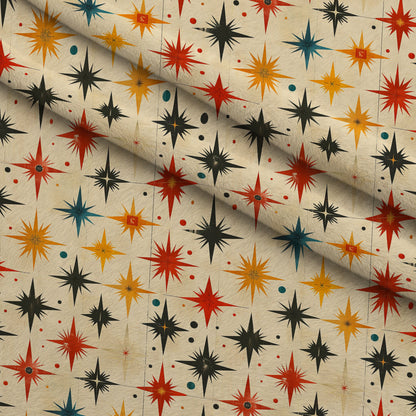 Midcentury Cosmos Pattern 13 Minky Fabric
