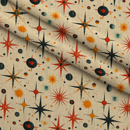 Midcentury Cosmos Pattern 7 Minky Fabric