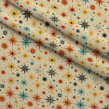 Midcentury Cosmos Pattern 9 Minky Fabric
