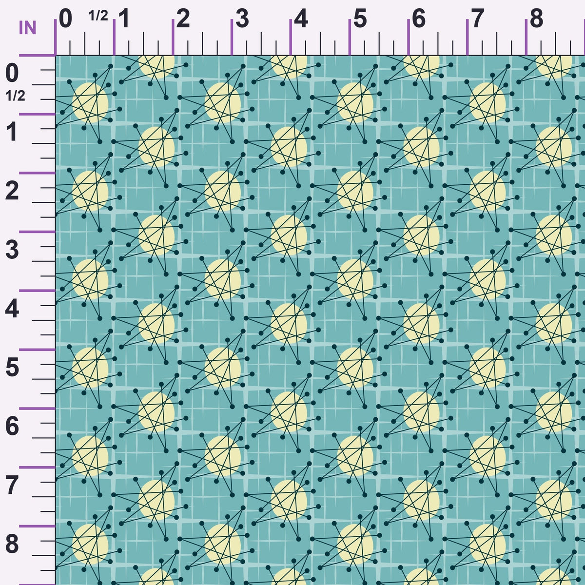 Midcentury Sparkle Pattern 3 Minky Fabric