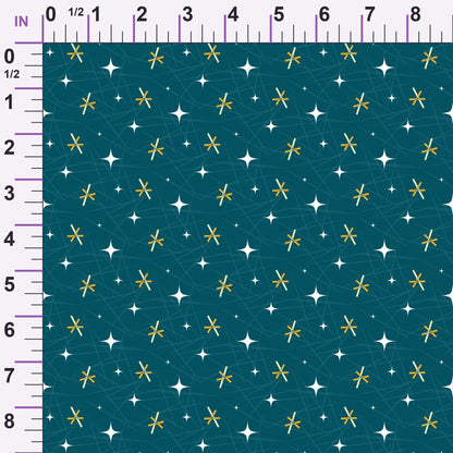 Midcentury Sparkle Pattern 4 Minky Fabric