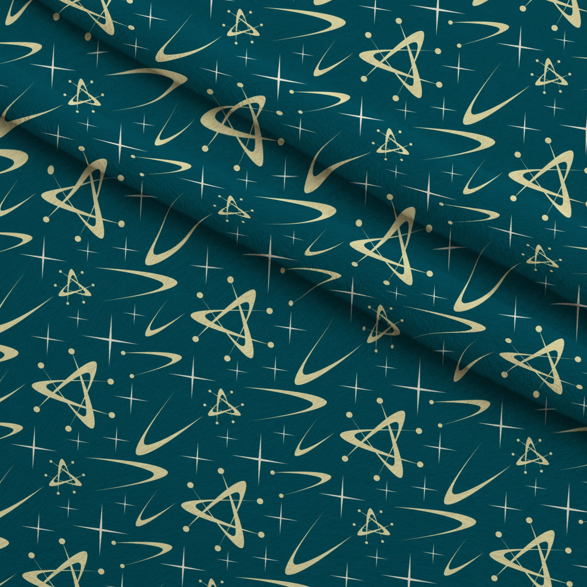 Midcentury Sparkle Pattern 6 Minky Fabric
