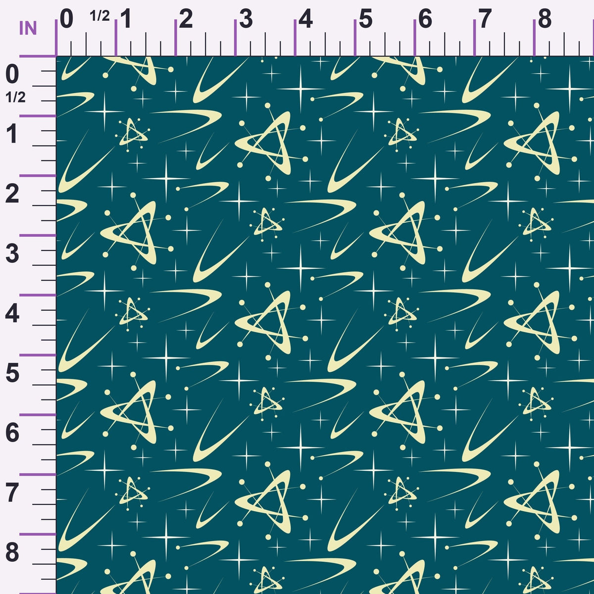 Midcentury Sparkle Pattern 6 Minky Fabric