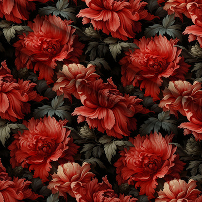 Midnight Bloom Pattern 1 Minky Fabric