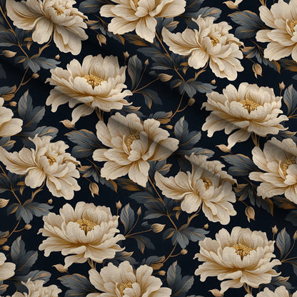 Midnight Bloom Pattern 10 Minky Fabric