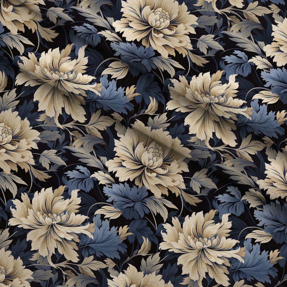 Midnight Bloom Pattern 11 Minky Fabric