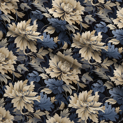 Midnight Bloom Pattern 11 Minky Fabric