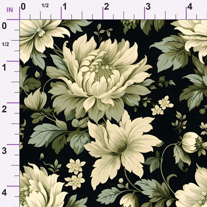 Midnight Bloom Pattern 12 Minky Fabric