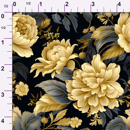 Midnight Bloom Pattern 5 Minky Fabric