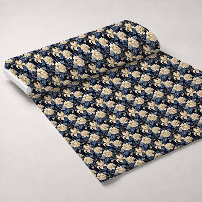 Midnight Bloom Pattern 6 Minky Fabric
