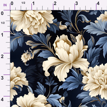 Midnight Bloom Pattern 6 Minky Fabric