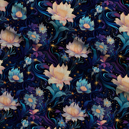 Midnight Blooms Pattern 1 Minky Fabric