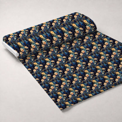Midnight Blooms Pattern 3 Minky Fabric