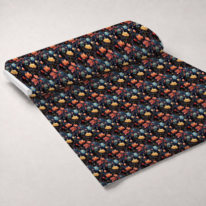 Midnight Blooms Pattern 4 Minky Fabric